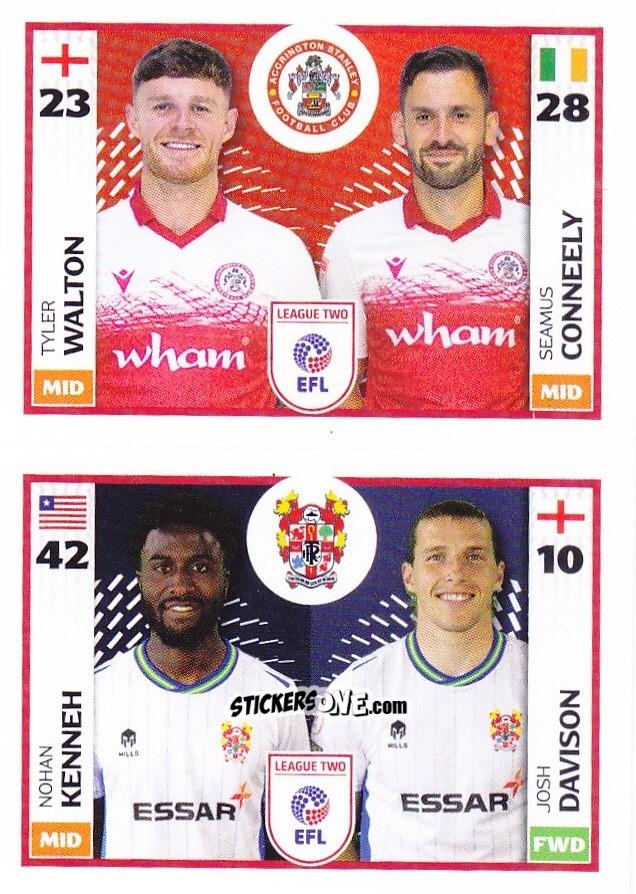 Cromo Tyler Walton / Seamus Conneely / Nohan Kenneh / Josh Davison - EFL 2025-2026
 n. 699A-787A - Panini