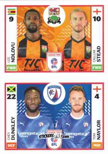 Figurina Lee Ndlovu / Callum Stead / Chey Dunkley / Tom Naylor - EFL 2025-2026
 n. 700B-722A - Panini