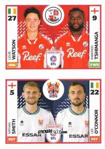 Cromo Louie Watson / Kabongo Tshimanga / Nathan Smith / Lee O'Connor - EFL 2025-2026
 n. 732A-785A - Panini