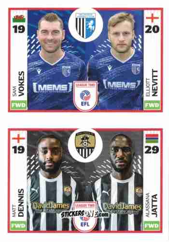Figurina Sam Vokes / Elliott Nevitt / Matthew Dennis / Alassana Jatta - EFL 2025-2026
 n. 747B-764B - Panini