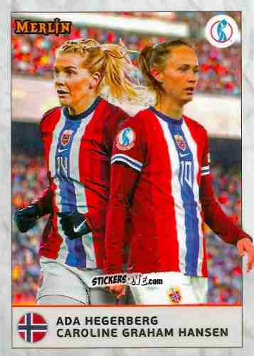 Figurina Ada Hegerberg / Caroline Graham Hansen - UEFA Women’s Euro 2025
 n. 63 - Topps Merlin