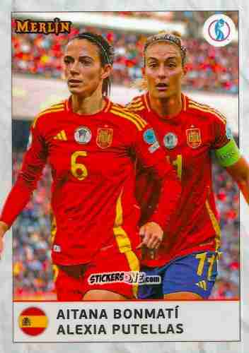 Sticker Aitana Bonmatí / Alexia Putellas - UEFA Women’s Euro 2025
 n. 64 - Topps Merlin