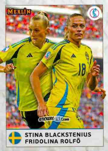 Figurina Stina Blackstenius / Fridolina Rolfö - UEFA Women’s Euro 2025
 n. 70 - Topps Merlin