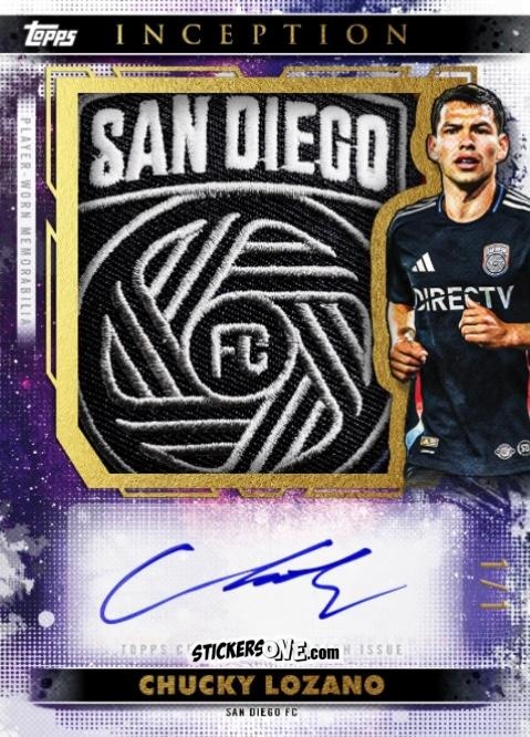 Cromo Chucky Lozano - Inception MLS 2025
 n. IGAP-CL - Topps