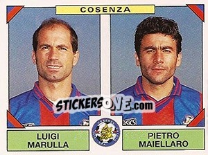 Cromo Luigi Marulla / Pietro Maiellaro - Calciatori 1993-1994 n. 443 - Panini