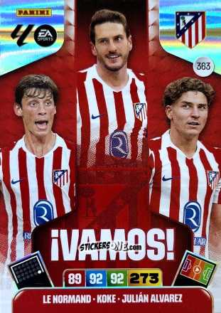 Cromo Le Normand / Koke / Julián Álvarez - Laliga 2025-2026. Adrenalyn Xl n. 363 - Panini