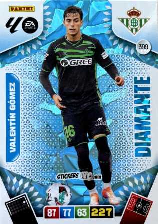Sticker Valentín Gómez - Laliga 2025-2026. Adrenalyn Xl n. 399 - Panini