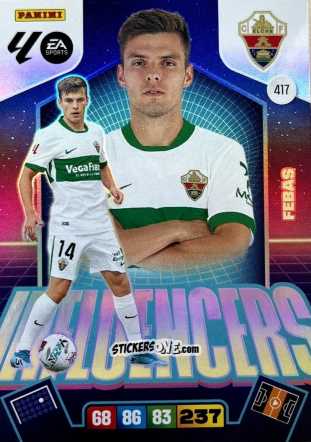 Sticker Febas - Laliga 2025-2026. Adrenalyn Xl n. 417 - Panini