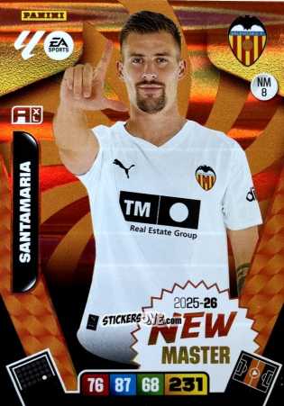 Figurina Santamaría - Laliga 2025-2026. Adrenalyn Xl n. NM8 - Panini
