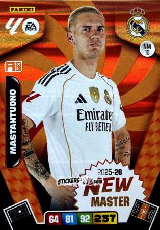 Sticker Mastantuono - Laliga 2025-2026. Adrenalyn Xl n. NM10 - Panini