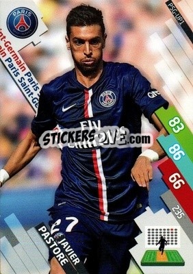 Cromo Javier Pastore - FOOT 2014-2015. Adrenalyn XL n. PSG-up1 - Panini