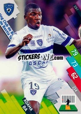 Figurina Adama Ba - FOOT 2014-2015. Adrenalyn XL n. SCB-7 - Panini