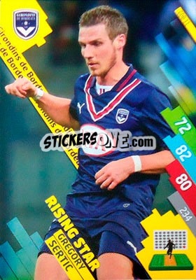 Cromo Grégory Sertic - FOOT 2014-2015. Adrenalyn XL n. GDB-11 - Panini