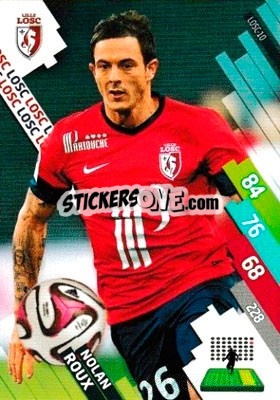 Figurina Nolan Roux - FOOT 2014-2015. Adrenalyn XL n. LOSC-10 - Panini