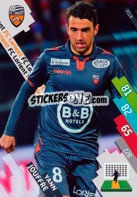 Figurina Yann Jouffre - FOOT 2014-2015. Adrenalyn XL n. FCL-8 - Panini