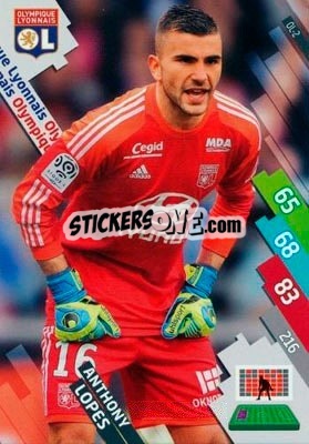 Cromo Anthony Lopes - FOOT 2014-2015. Adrenalyn XL n. OL-2 - Panini