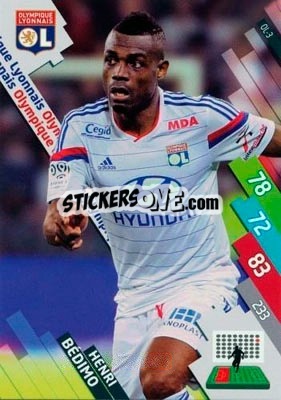 Cromo Henri Bédimo - FOOT 2014-2015. Adrenalyn XL n. OL-3 - Panini
