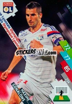 Figurina Maxime Gonalons - FOOT 2014-2015. Adrenalyn XL n. OL-8 - Panini