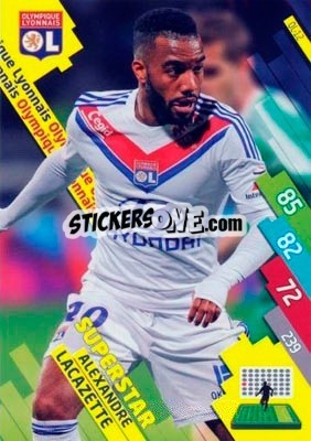 Figurina Alexandre Lacazette - FOOT 2014-2015. Adrenalyn XL n. OL-12 - Panini