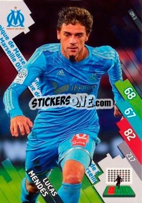 Figurina Lucas Mendes - FOOT 2014-2015. Adrenalyn XL n. OM-3 - Panini