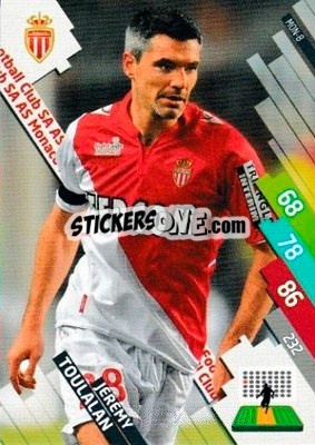 Cromo Jérémy Toulalan - FOOT 2014-2015. Adrenalyn XL n. MON-8 - Panini