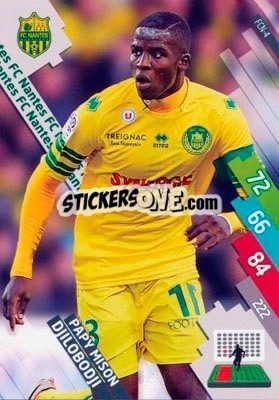 Figurina Papy Mison Djilobodji - FOOT 2014-2015. Adrenalyn XL n. FCN-4 - Panini
