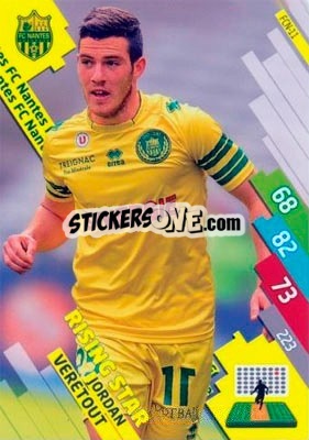 Figurina Jordan Veretout - FOOT 2014-2015. Adrenalyn XL n. FCN-11 - Panini