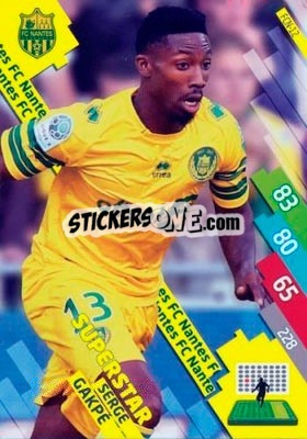 Cromo Serge Gakpé - FOOT 2014-2015. Adrenalyn XL n. FCN-12 - Panini