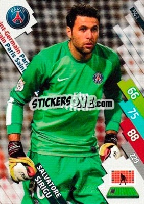 Figurina Salvatore Sirigu - FOOT 2014-2015. Adrenalyn XL n. PSG-2 - Panini
