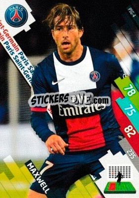 Figurina Maxwell - FOOT 2014-2015. Adrenalyn XL n. PSG-4 - Panini