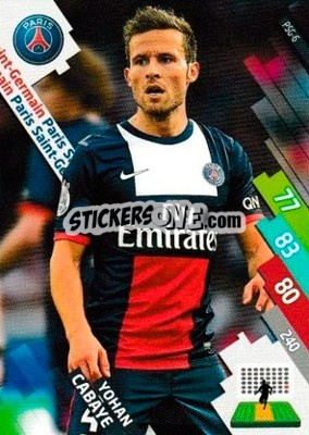 Figurina Yohan Cabaye - FOOT 2014-2015. Adrenalyn XL n. PSG-6 - Panini