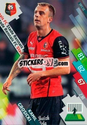 Cromo Kamil Grosicki - FOOT 2014-2015. Adrenalyn XL n. SRFC-10 - Panini