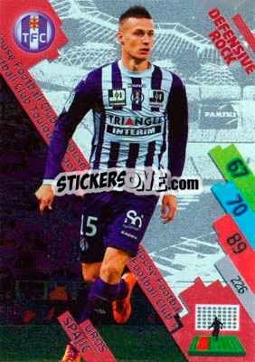 Cromo Uroš Spajic - FOOT 2014-2015. Adrenalyn XL n. TFC-13 - Panini