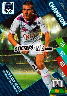 Cromo Grégory Sertic - FOOT 2014-2015. Adrenalyn XL n. GDB-ch-1 - Panini