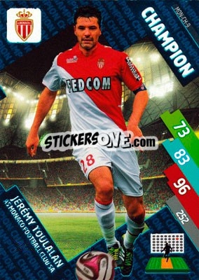 Cromo Jérémy Toulalan - FOOT 2014-2015. Adrenalyn XL n. MON-ch-9 - Panini