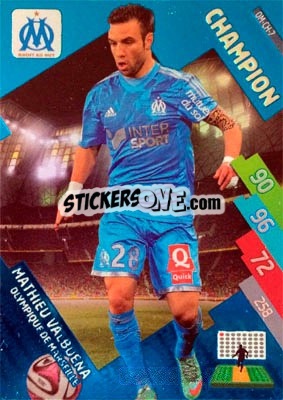 Cromo Mathieu Valbuena - FOOT 2014-2015. Adrenalyn XL n. OM-ch-7 - Panini