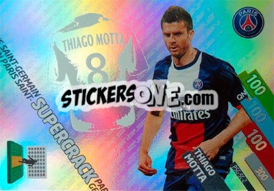 Figurina Thiago Motta - FOOT 2014-2015. Adrenalyn XL n. PSG-sc-2 - Panini