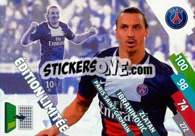 Figurina Zlatan Ibrahimović - FOOT 2014-2015. Adrenalyn XL n. PSG-LE-6 - Panini
