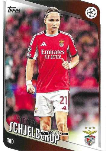 Cromo Andreas Schjelderup - UEFA Club Competitions 2025-2026
 n. 27 - Topps