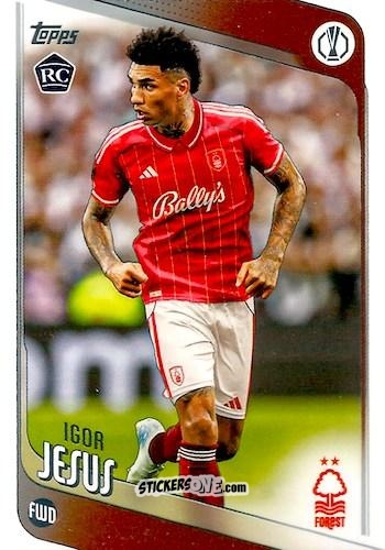 Cromo Igor Jesus - UEFA Club Competitions 2025-2026
 n. 161 - Topps
