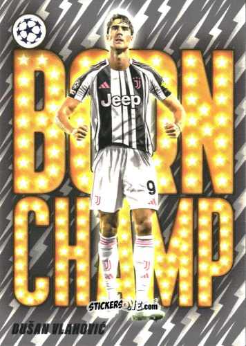 Figurina Dusan Vlahovic - UEFA Club Competitions 2025-2026
 n. BC-11 - Topps