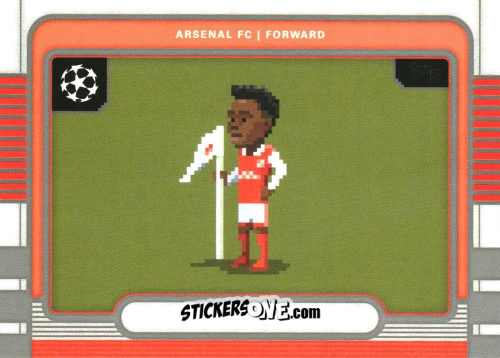 Figurina Bukayo Saka - UEFA Club Competitions 2025-2026
 n. 8B-18 - Topps