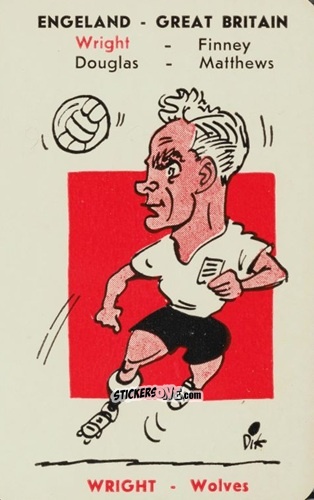 Sticker Wright - International Footballers 1958 n. 8 - Monty Gum