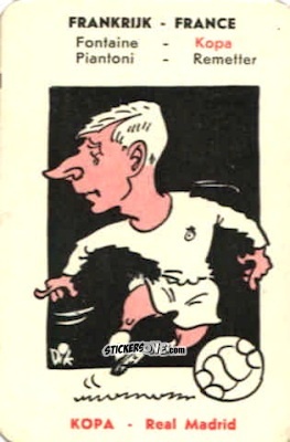 Sticker Kopa  - International Footballers 1958 n. 34 - Monty Gum