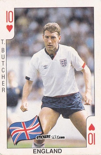 Figurina Terry Butcher - World Cup Italia 90
 n. 10 - DANDY GUM