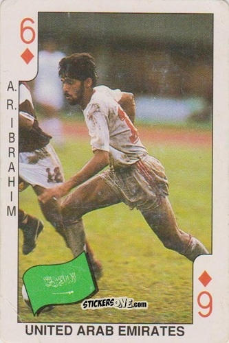 Figurina Ibrahim Meer Abdulrahman - World Cup Italia 90
 n. 19 - DANDY GUM