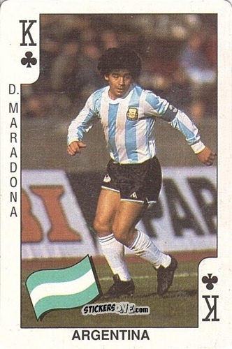 Cromo Diego Maradona - World Cup Italia 90
 n. 52 - DANDY GUM
