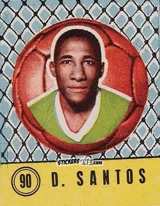 Figurina Djalma Santos - Quigol 1958-1959 n. 90 - Tupinamba Ltd