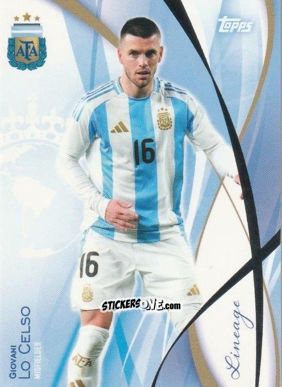 Cromo Giovani Lo Celso - Argentina 2024 Lineage n. 20 - Topps