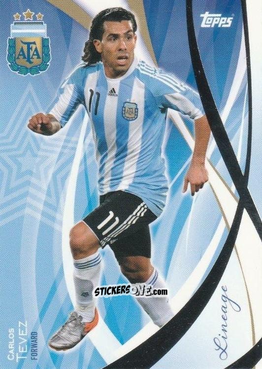 Cromo Carlos Tevez - Argentina 2024 Lineage n. 38 - Topps